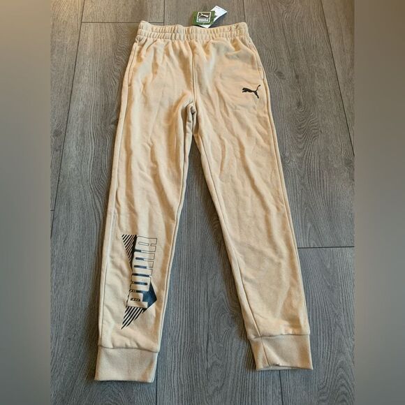 Puma kids pants light, sand color NWT - Picture 1 of 4